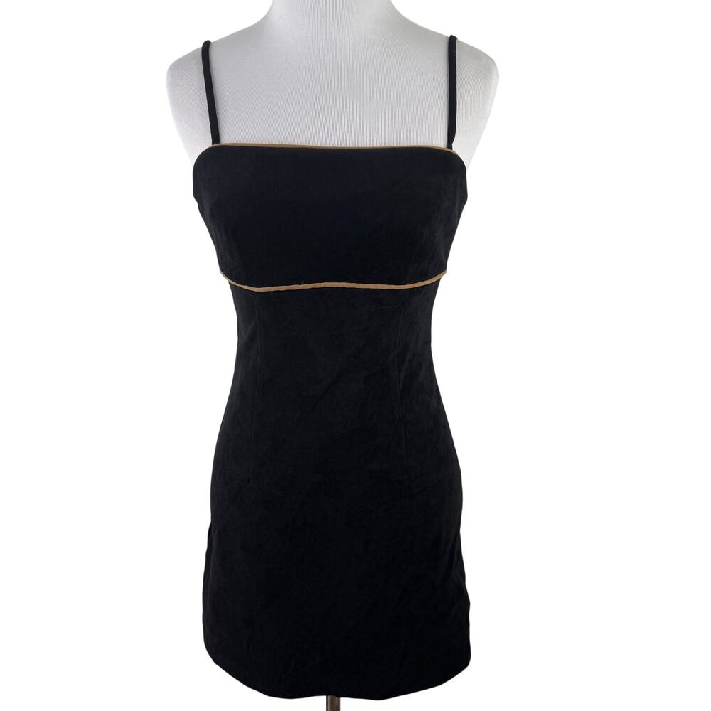 Rampage Vintage Y2K 90's Black Trim Bodycon Dress Size 3